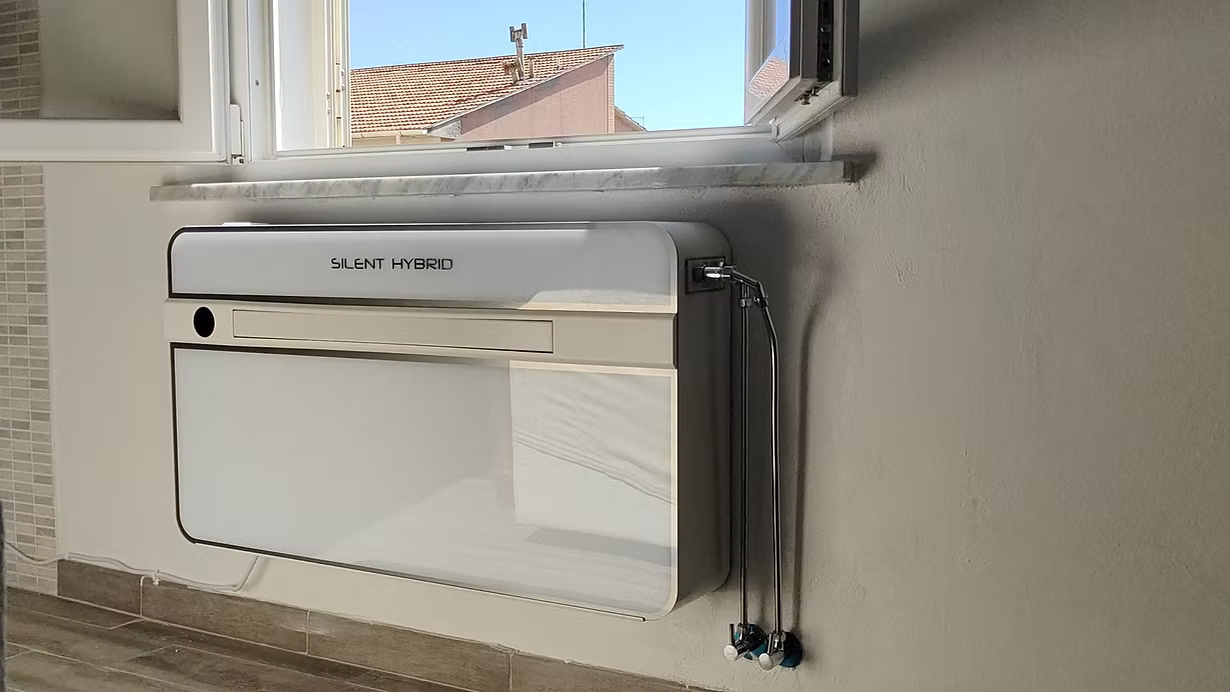 Zymbo Silent Hybrid - Condizionatore Senza Unità Esterna con Batteria Acqua