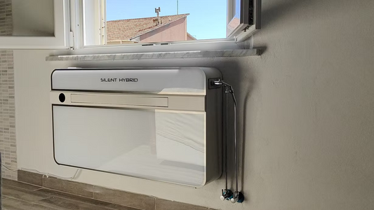 Zymbo Silent Hybrid - Condizionatore Senza Unità Esterna con Batteria Acqua